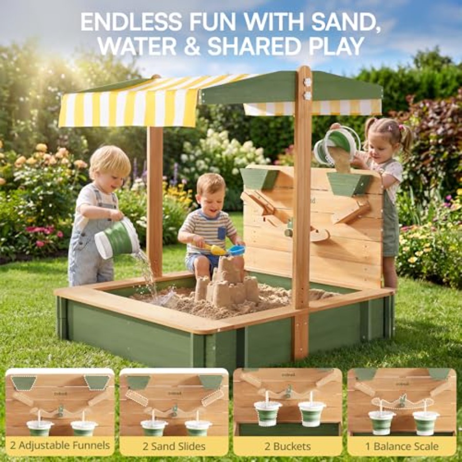 Outdoor sandbox for kids: wood - Kids Outdoor Seating incelemesi ve fiyatı