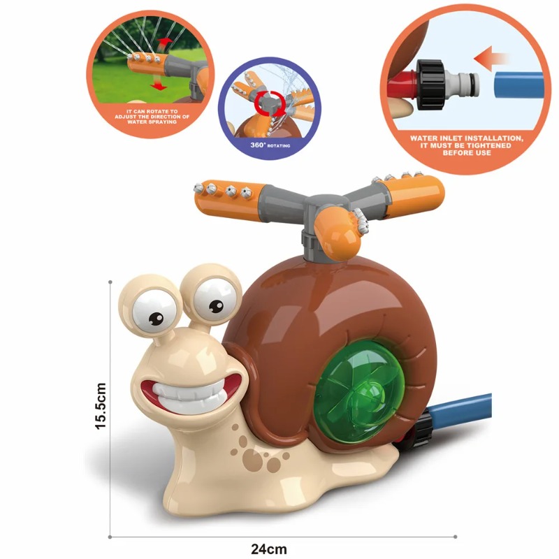 Water Spray Outdoor Toy Snail  - Kids Outdoor Yard Tools incelemesi ve fiyatı