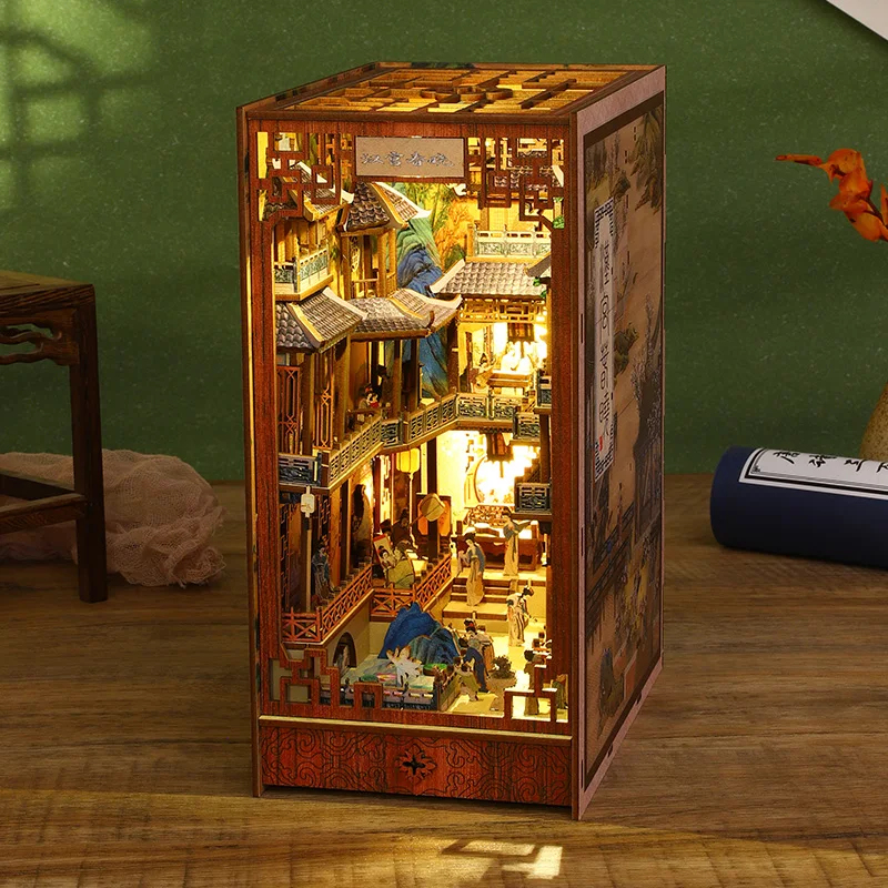 OUZEY DIY Wooden Book Nook Min - Kids Outdoor Wooden Playhouse incelemesi ve fiyatı