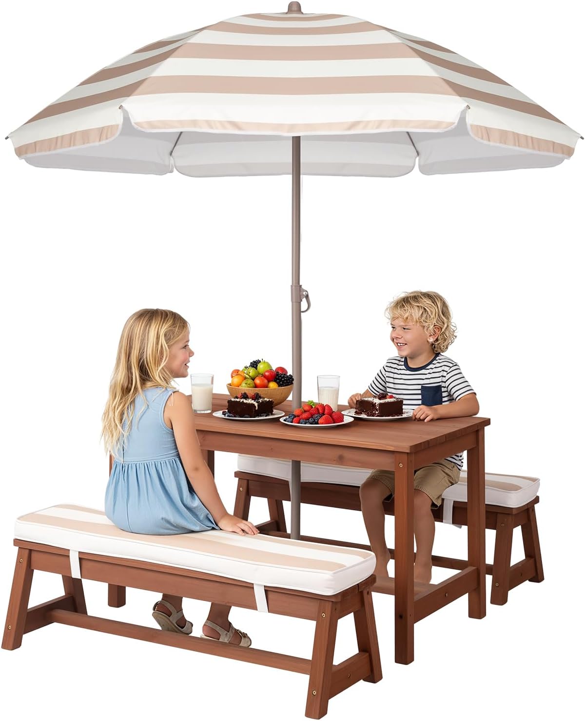 Kids Picnic Table Outdoor Wood - Kids Outdoor Wooden Table incelemesi ve fiyatı