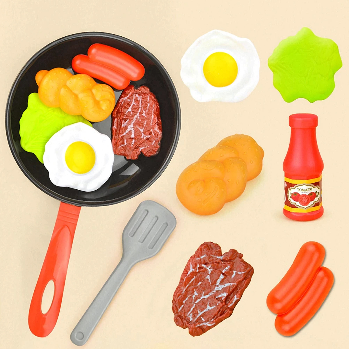 8PCS Kitchen Food Toys for Kid - Kids Outdoor Kitchen Set incelemesi ve fiyatı