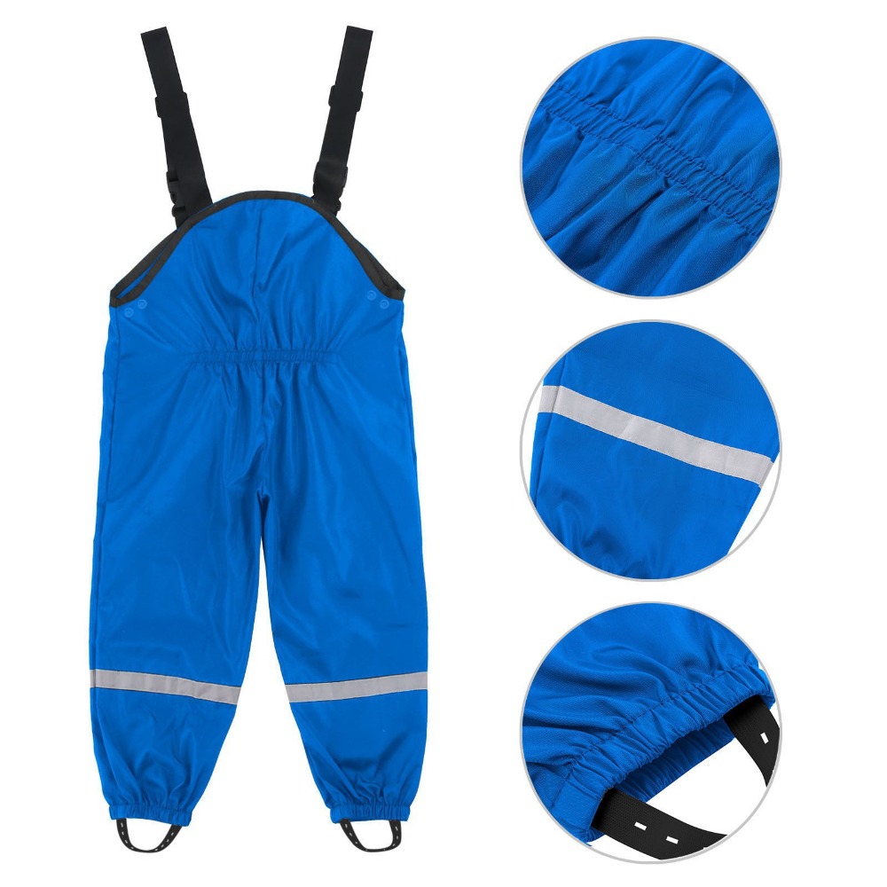 Kids PU Waterproof Rain Pants  - Kids Outdoor Overalls incelemesi ve fiyatı