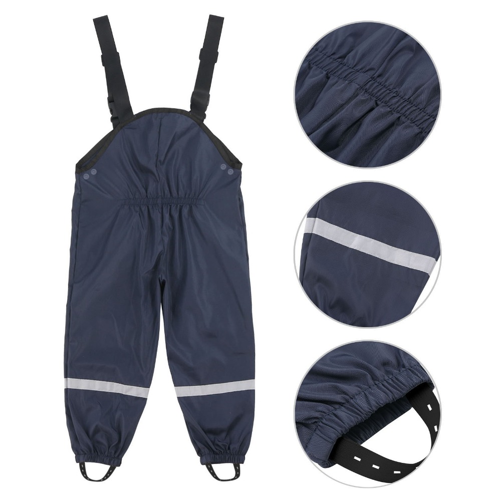 Kids PU Waterproof Rain Pants  - Kids Outdoor Overalls incelemesi ve fiyatı