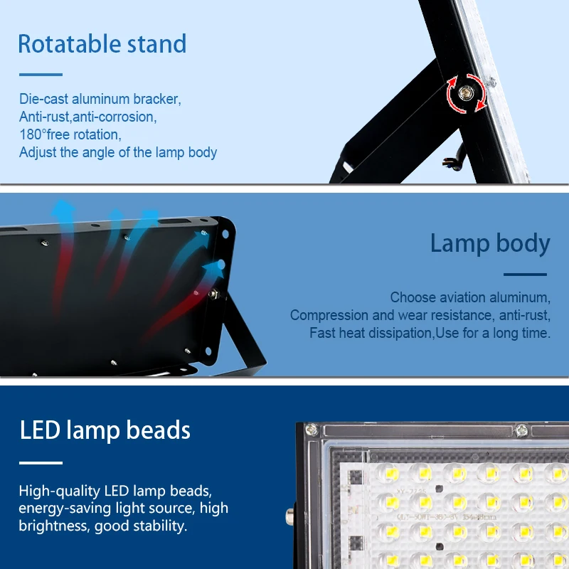 4Pcs/Lot Led Flood Light 50W 1 - Balance Beam Outdoor incelemesi ve fiyatı