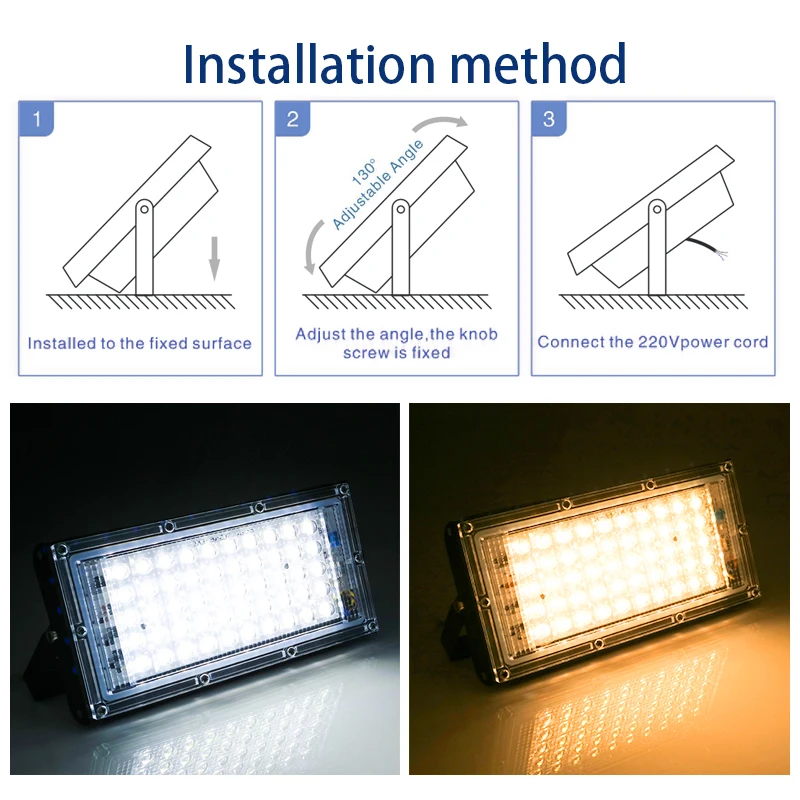 4Pcs/Lot Led Flood Light 50W 1 - Balance Beam Outdoor incelemesi ve fiyatı