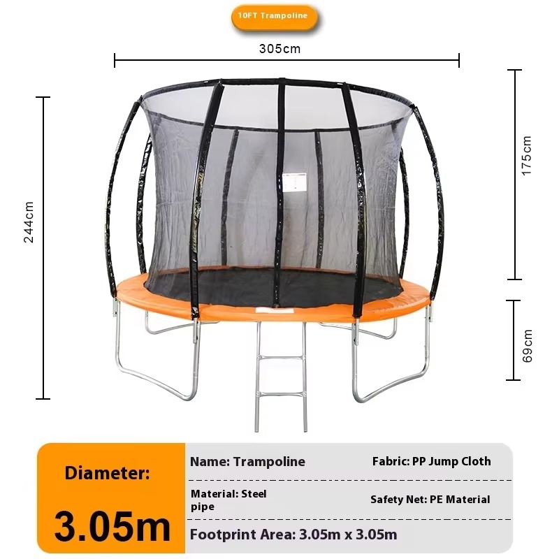 YTYIN Factory-Made Heavy Duty  - Kids Outdoor Trampoline incelemesi ve fiyatı