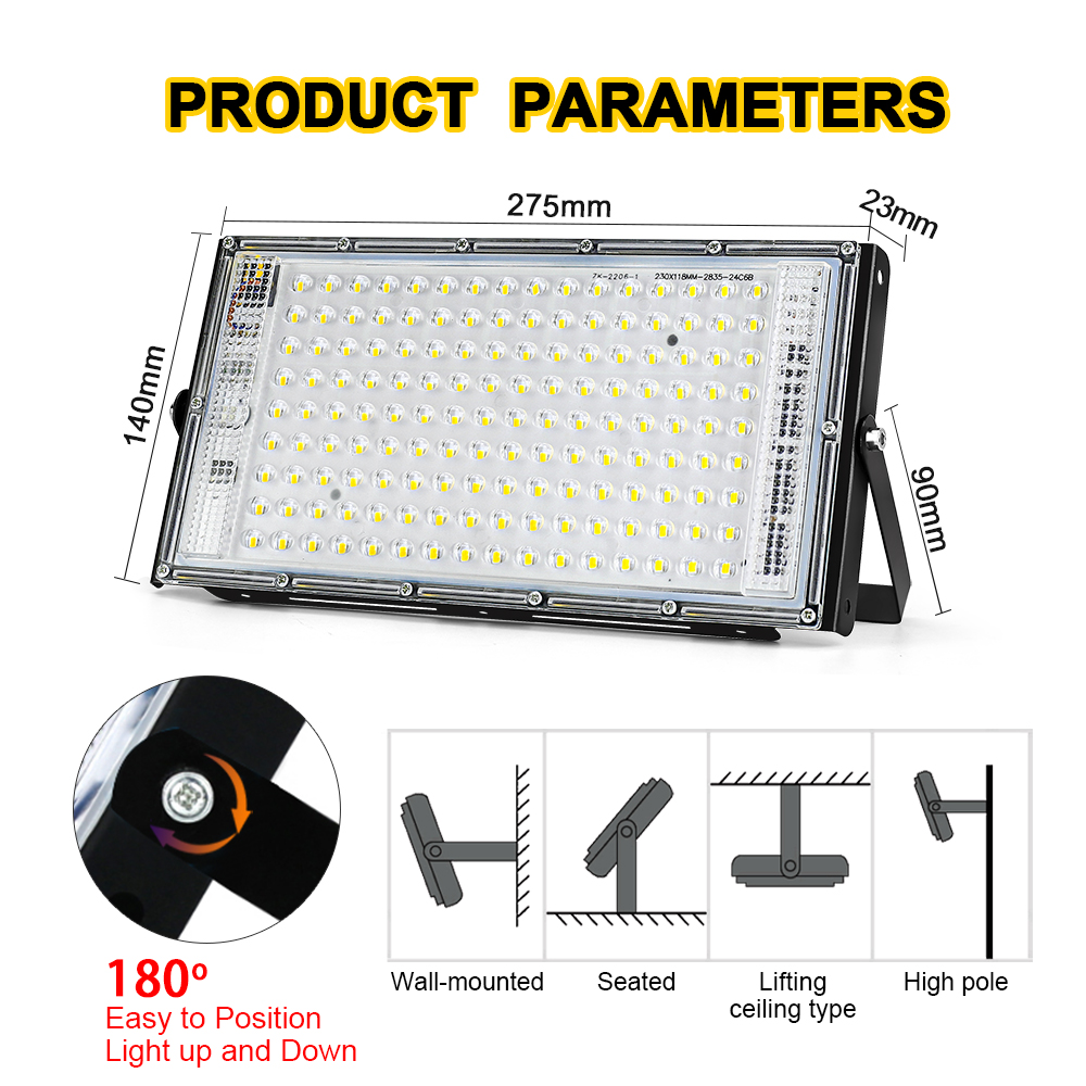 50W 100W 150W Led Flood Light  - Balance Beam Outdoor incelemesi ve fiyatı