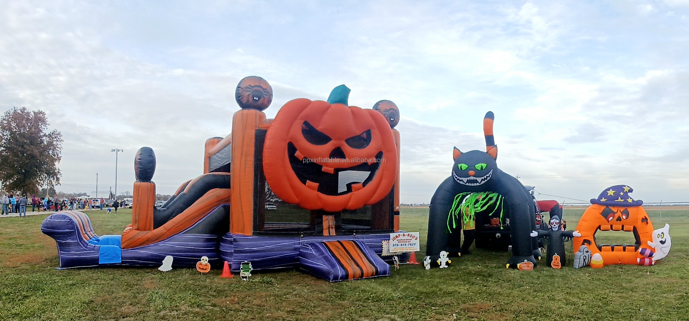 New Inflatable Halloween Bounc - Kids Outdoor Trampoline incelemesi ve fiyatı