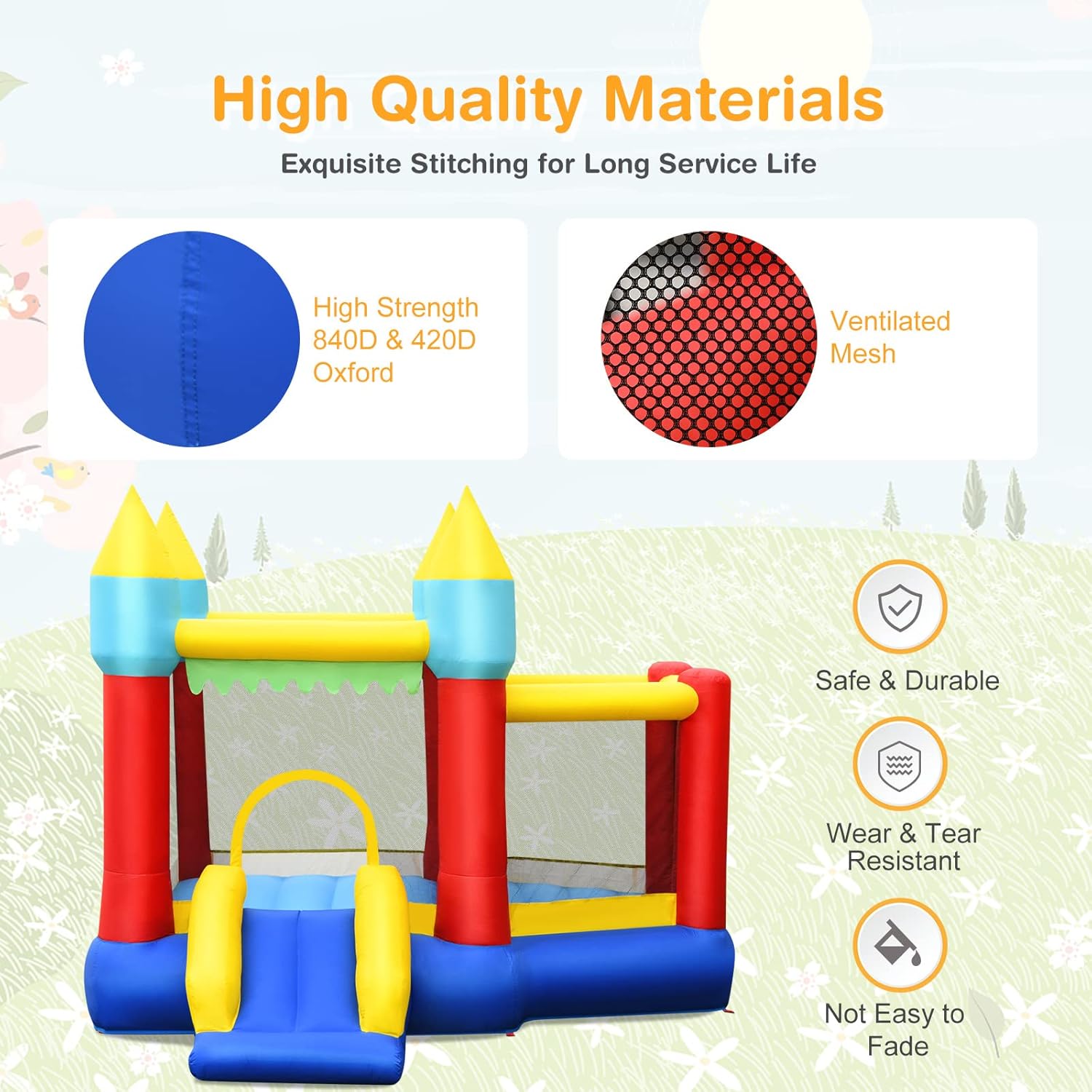 Inflatable Bounce Castle for K - Kids Outdoor Area incelemesi ve fiyatı