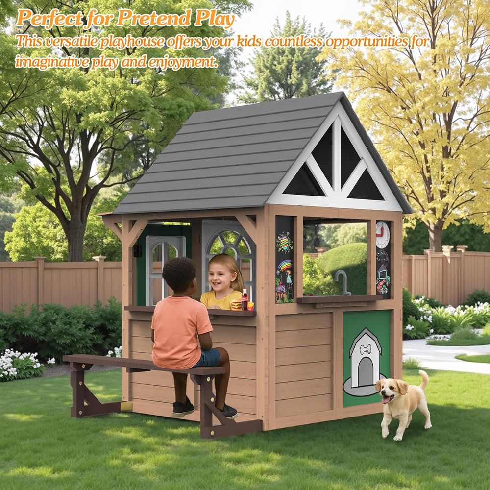 Seizeen Outdoor Play House or  - Kids Outdoor Wooden Playhouse incelemesi ve fiyatı