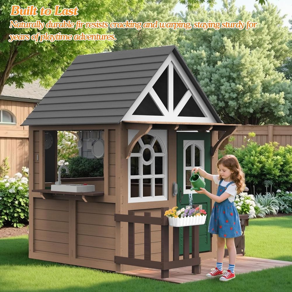 Seizeen Outdoor Play House or  - Kids Outdoor Wooden Playhouse incelemesi ve fiyatı
