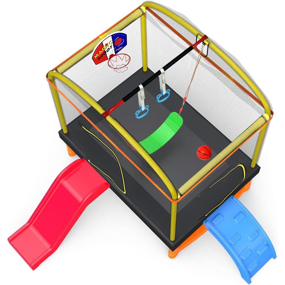 6.5Ft 7-in-1 Rectangle Trampol - Kids Outdoor Trampoline incelemesi ve fiyatı