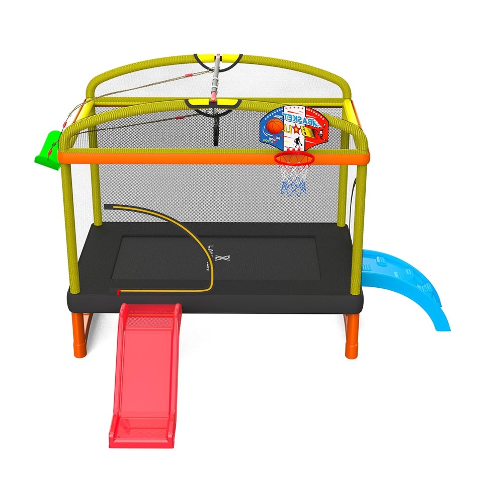 6.5Ft 7-in-1 Rectangle Trampol - Kids Outdoor Trampoline incelemesi ve fiyatı