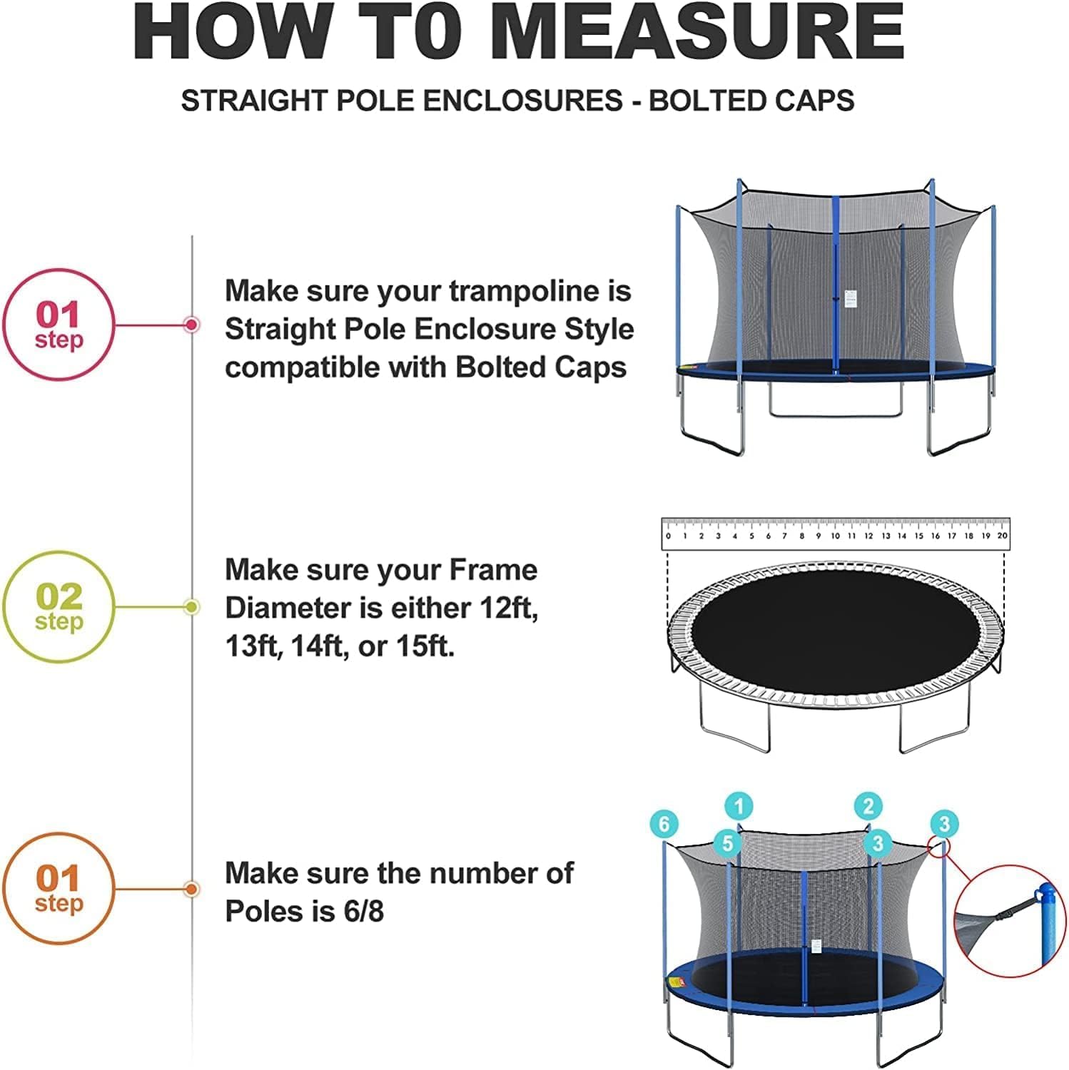 Trampoline safe net  6FT/8FT/1 - Kids Outdoor Trampoline incelemesi ve fiyatı