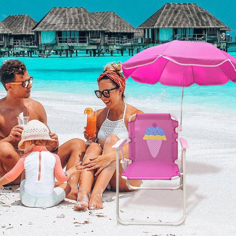 Kids Umbrella Chair Beach Sand - Kids Outdoor Lawn Chair incelemesi ve fiyatı