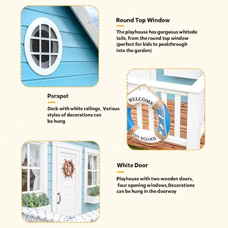 Outdoor Garden Cubby House Chi - Kids Outdoor Wooden Playhouse incelemesi ve fiyatı